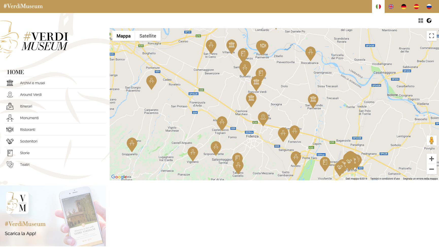 Web App - consulta i POI su mappa